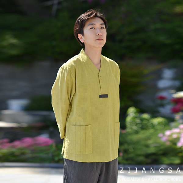 [2546] (남) 선염 엠보 Y형 상의 30수 / 생활한복 개량한복 법복 절복